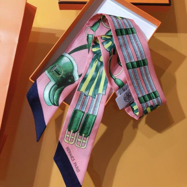replica,repliche,fake,1:1,earrings,bracelet,ring,jewelry PHMS2242🦋 Hermès [Jumping] Sciarpa in twilly