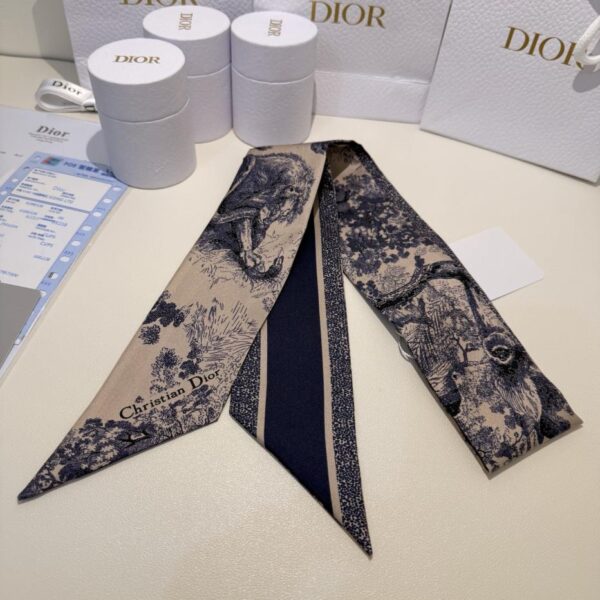 replica,repliche,fake,1:1,earrings,bracelet,ring,jewelry Fascia per capelli con streamer dello zoo della giungla CHSTIAN DIOR