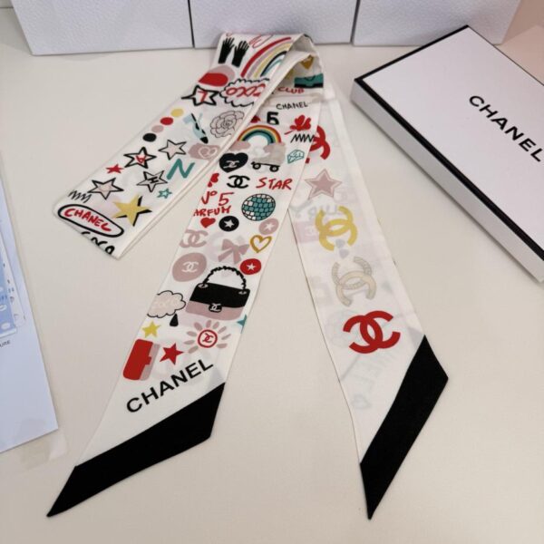 replica,repliche,fake,1:1,earrings,bracelet,ring,jewelry Cerchietto e sciarpa Chanel! doppio strato di seta