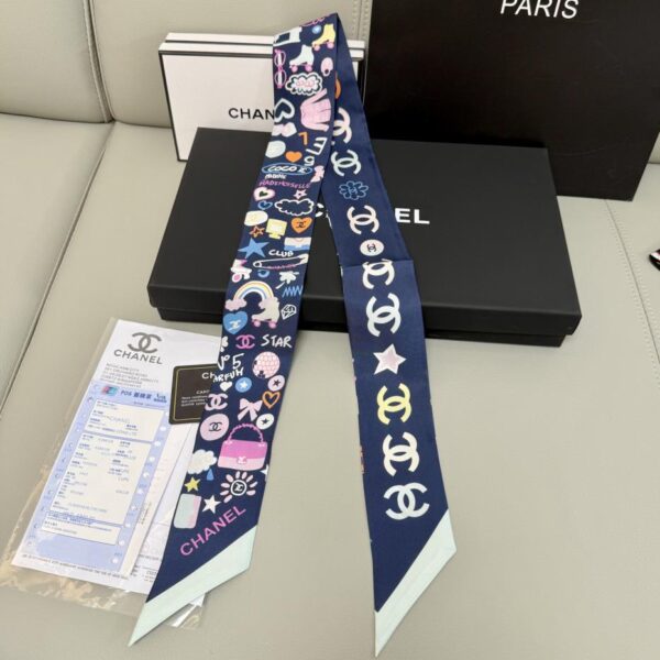 replica,repliche,fake,1:1,earrings,bracelet,ring,jewelry Cerchietto e sciarpa Chanel! doppio strato di seta
