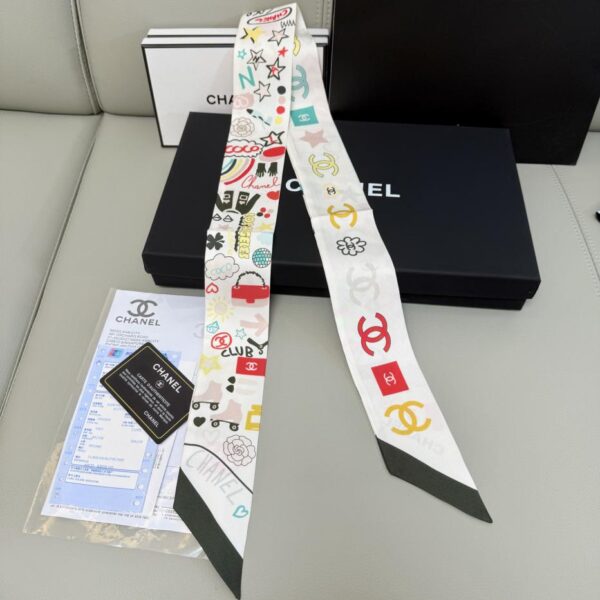 replica,repliche,fake,1:1,earrings,bracelet,ring,jewelry Cerchietto e sciarpa Chanel! doppio strato di seta