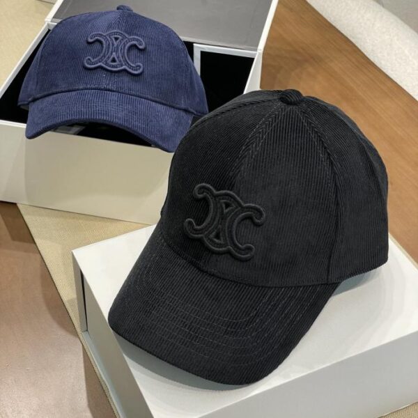 replica,repliche,fake,1:1,earrings,bracelet,ring,jewelry Il nuovo berretto da baseball in velluto a coste con logo dell’Arco di Trionfo di Celine (56EF)