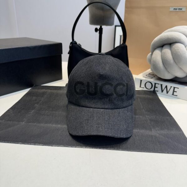 replica,repliche,fake,1:1,earrings,bracelet,ring,jewelry GUCCI contatore nuovo berretto da baseball in denim lavato (DA12)