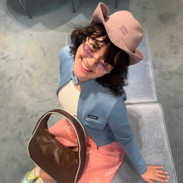 replica,repliche,fake,1:1,earrings,bracelet,ring,jewelry miumiu contatore cappello da pescatore in tela unisex (373B)
