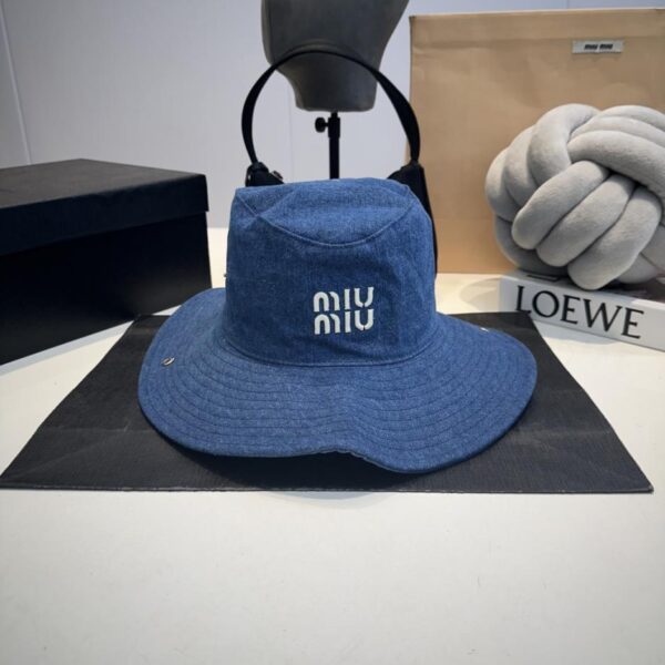 replica,repliche,fake,1:1,earrings,bracelet,ring,jewelry miumiu contatore cappello da pescatore in tela unisex (3BD3)