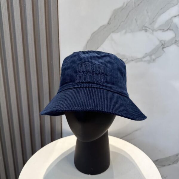 replica,repliche,fake,1:1,earrings,bracelet,ring,jewelry Nuovo cappello da pescatore/berretto da baseball in velluto a coste di Miu Miu in edizione limitata, stesso stile per uomo e donna (1D1E)