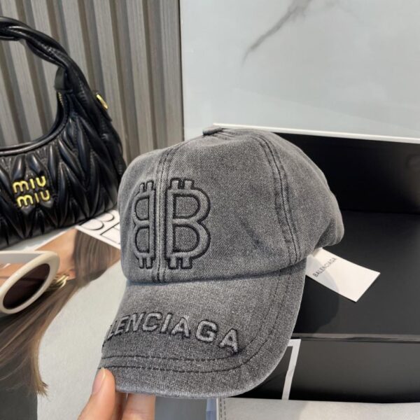 replica,repliche,fake,1:1,earrings,bracelet,ring,jewelry Balenciaga nuovo berretto da baseball in denim lavato (B441)
