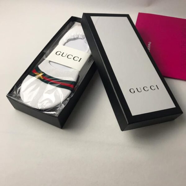 replica,repliche,fake,1:1,earrings,bracelet,ring,jewelry GUCCI (Gucci Bee) calzini invisibili qualità puro cotone 5 colori in una scatola da 5 paia (2EFB)