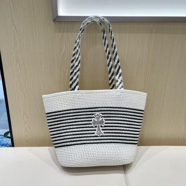 replica,repliche,fake,1:1,earrings,bracelet,ring,jewelry Borsa in tessuto a righe a tracolla alla moda con cuore di corvo