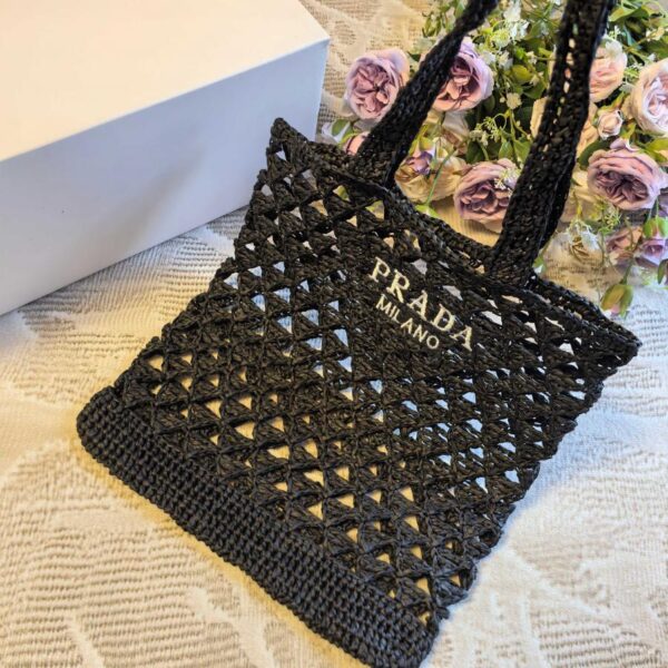 replica,repliche,fake,1:1,earrings,bracelet,ring,jewelry Borsa tote Prada in tessuto
