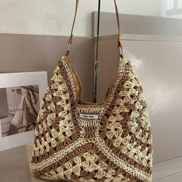 replica,repliche,fake,1:1,earrings,bracelet,ring,jewelry Borsa Miu Miu in paglia