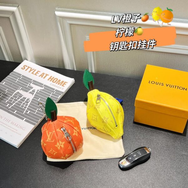 replica,repliche,fake,1:1,earrings,bracelet,ring,jewelry Ciondolo carota arancione limone Louis Vuitton