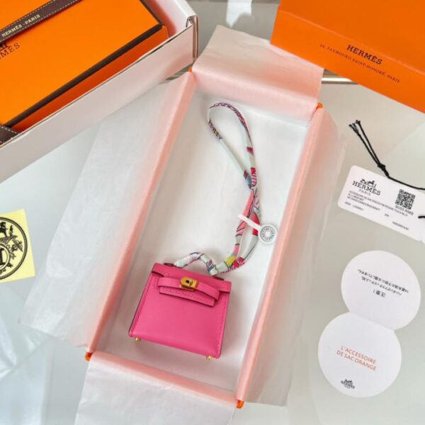 replica,repliche,fake,1:1,earrings,bracelet,ring,jewelry Borsa HERMES mini Kelly (rossetto in polvere) ciondolo kelly twilly