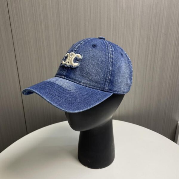 replica,repliche,fake,1:1,earrings,bracelet,ring,jewelry Nuovo berretto da baseball in denim CELINE