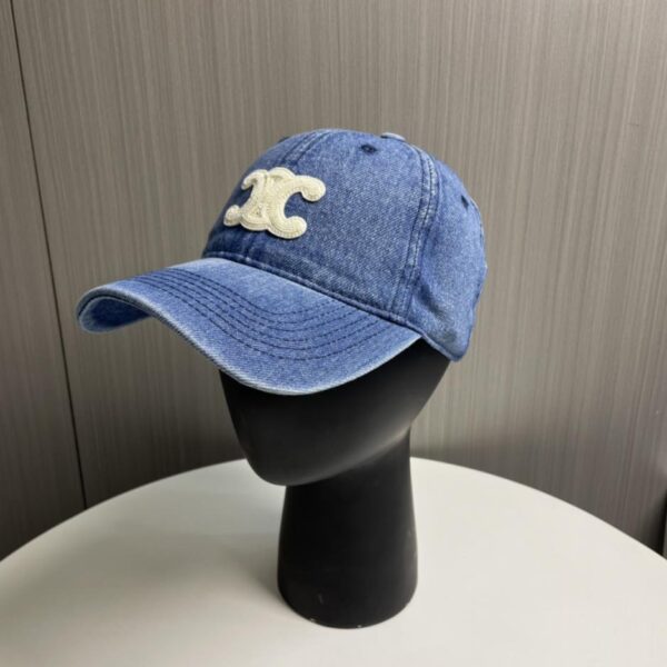 replica,repliche,fake,1:1,earrings,bracelet,ring,jewelry Nuovo berretto da baseball in denim CELINE