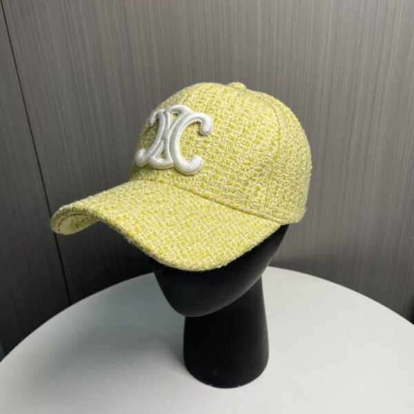replica,repliche,fake,1:1,earrings,bracelet,ring,jewelry Cappello da baseball in tweed nuovo stile CELINE