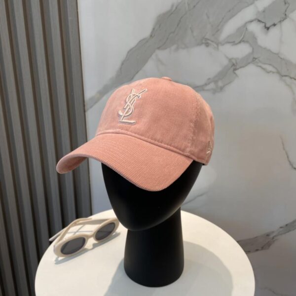 replica,repliche,fake,1:1,earrings,bracelet,ring,jewelry Berretto da baseball in velluto a coste ricamato con lettera Yves Saint Laurent, stile coreano, stesso stile per uomo e donna