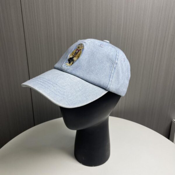 replica,repliche,fake,1:1,earrings,bracelet,ring,jewelry Berretto da baseball con orsetto in denim Ralph Lauren