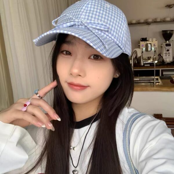replica,repliche,fake,1:1,earrings,bracelet,ring,jewelry BALENCIAGA Cappello da baseball scozzese coreano da donna primavera ed estate nuovo stile