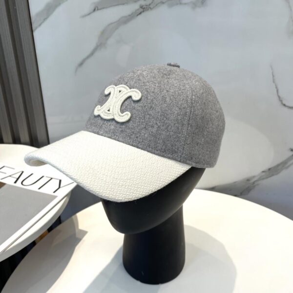 replica,repliche,fake,1:1,earrings,bracelet,ring,jewelry CELINE nuovo berretto da baseball in lana ricamata con lettera C autunno e inverno