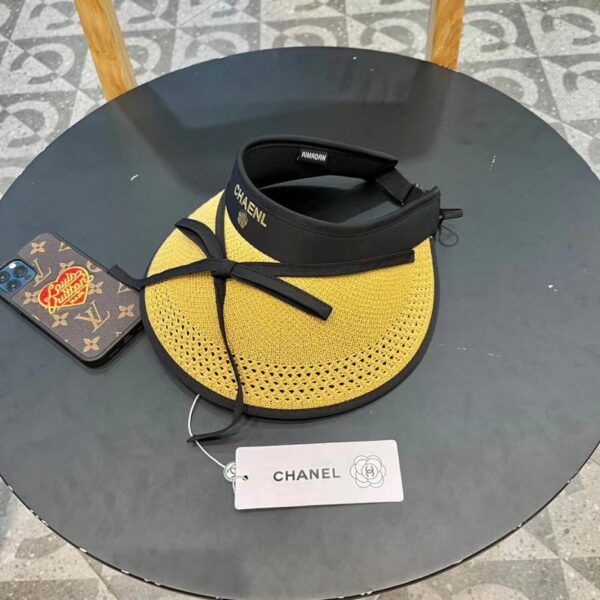 replica,repliche,fake,1:1,earrings,bracelet,ring,jewelry Cappello da sole pieghevole Chanel con fiocco carino, cappello di paglia superiore vuoto