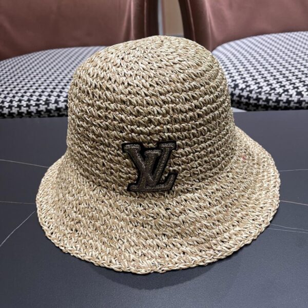 replica,repliche,fake,1:1,earrings,bracelet,ring,jewelry Cappello in rafia importato da Louis Vuitton