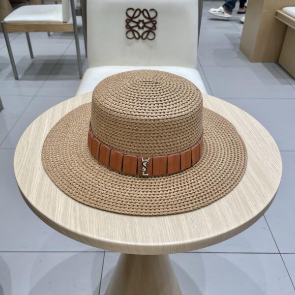 replica,repliche,fake,1:1,earrings,bracelet,ring,jewelry Yves Saint Laurent nuovo cappello a bacino con cintura in paglia