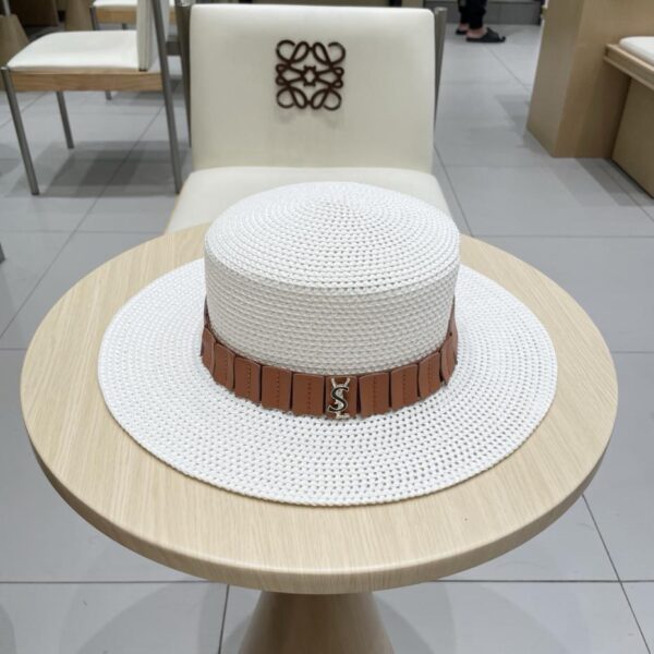 replica,repliche,fake,1:1,earrings,bracelet,ring,jewelry Yves Saint Laurent nuovo cappello a bacino con cintura in paglia