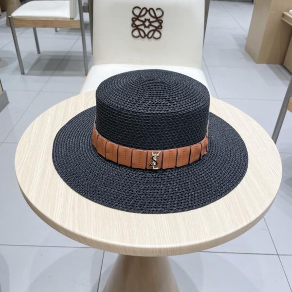 replica,repliche,fake,1:1,earrings,bracelet,ring,jewelry Yves Saint Laurent nuovo cappello a bacino con cintura in paglia