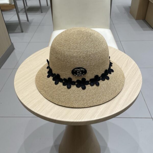 replica,repliche,fake,1:1,earrings,bracelet,ring,jewelry Bombetta estiva Chanel con fiocco in paglia extra fine