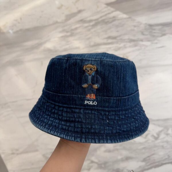 replica,repliche,fake,1:1,earrings,bracelet,ring,jewelry POLO classico cappello da pescatore in denim ricamato cappello da sole ricamo 4D