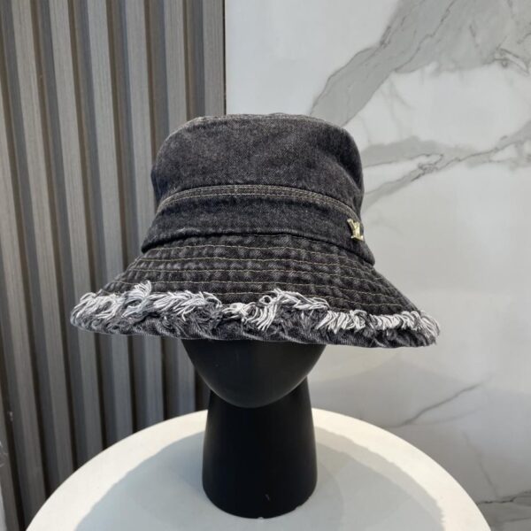 replica,repliche,fake,1:1,earrings,bracelet,ring,jewelry Cappello da sole unisex con cappello da pescatore in denim lavato nuovo Louis Vuitton