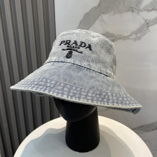 replica,repliche,fake,1:1,earrings,bracelet,ring,jewelry PRADA nuovi cappelli a secchiello in denim da uomo e da donna