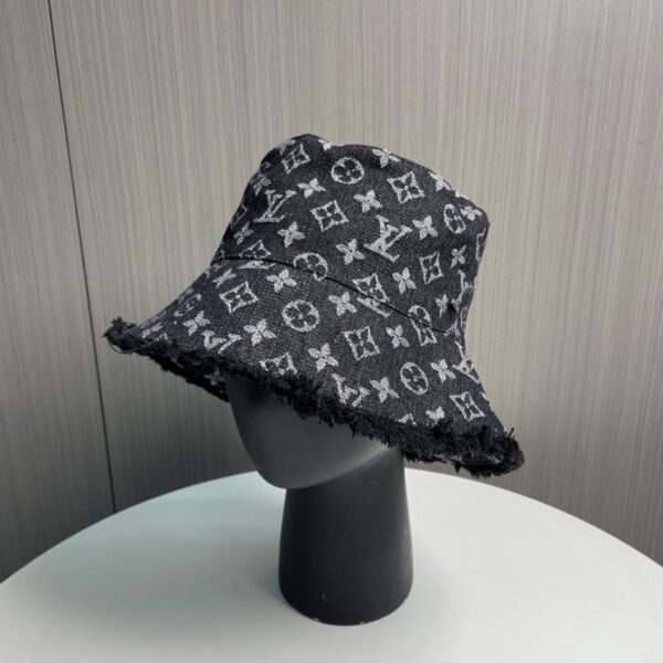 replica,repliche,fake,1:1,earrings,bracelet,ring,jewelry Cappello da pescatore in denim originale Louis Vuitton per uomo e donna