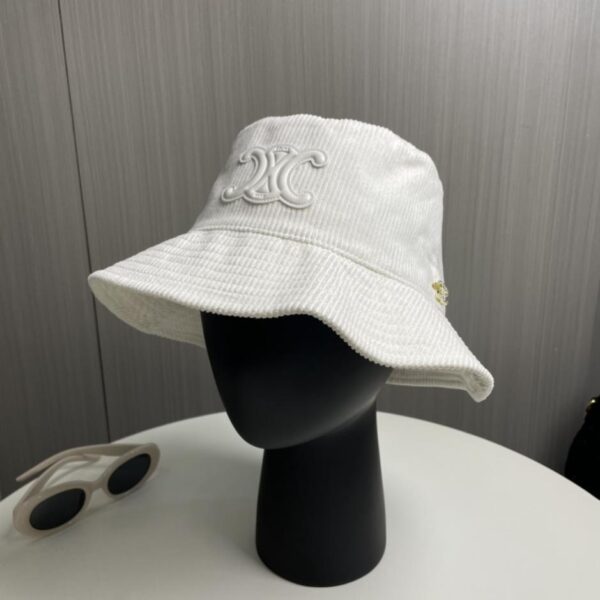 replica,repliche,fake,1:1,earrings,bracelet,ring,jewelry Sito ufficiale CELINE versione alta, ultimo cappello da pescatore da donna in velluto a coste con motivo verticale