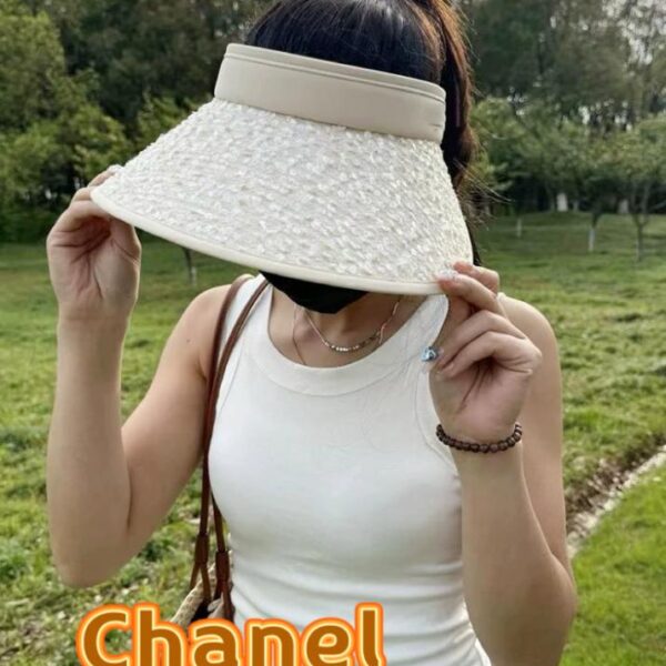 replica,repliche,fake,1:1,earrings,bracelet,ring,jewelry CHANEL nuovo cappello da sole estivo