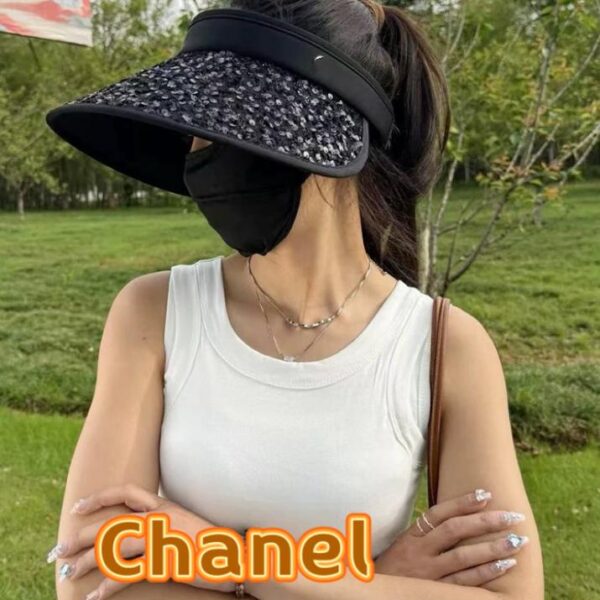 replica,repliche,fake,1:1,earrings,bracelet,ring,jewelry CHANEL nuovo cappello da sole estivo