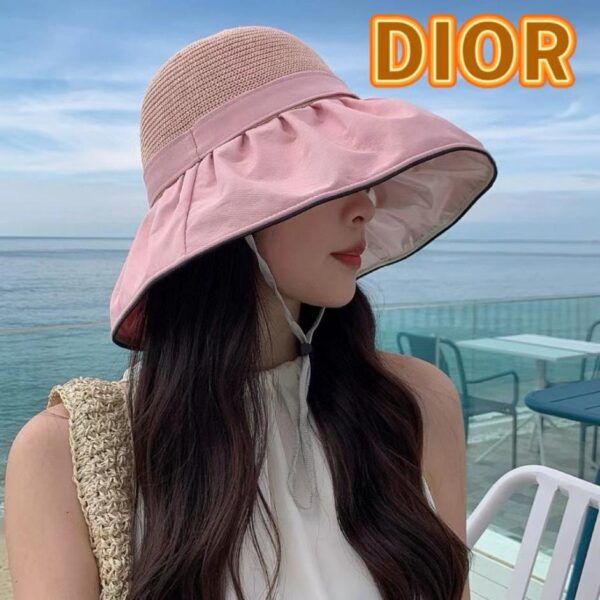 replica,repliche,fake,1:1,earrings,bracelet,ring,jewelry Cappello di protezione solare con colla colorata DIOR Letter