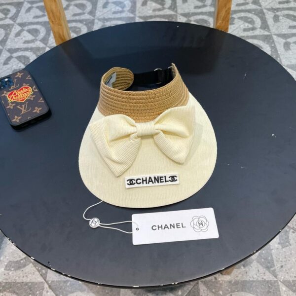 replica,repliche,fake,1:1,earrings,bracelet,ring,jewelry Cappello da sole con fiocco estivo Chanel cappello a cilindro vuoto