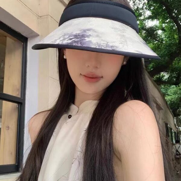 replica,repliche,fake,1:1,earrings,bracelet,ring,jewelry Cappello da sole a tesa larga pieghevole estivo Chanel da donna