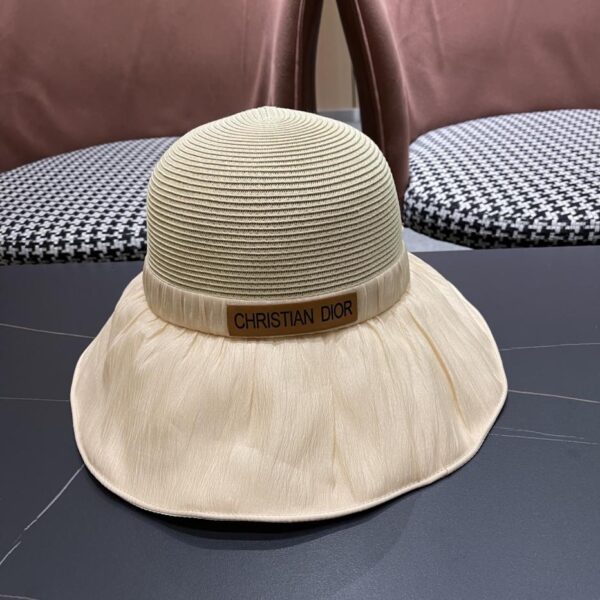 replica,repliche,fake,1:1,earrings,bracelet,ring,jewelry Nuovo cappello bucket DIOR traspirante a tesa larga con fiocco