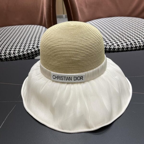 replica,repliche,fake,1:1,earrings,bracelet,ring,jewelry Nuovo cappello bucket DIOR traspirante a tesa larga con fiocco