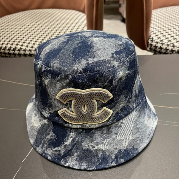 replica,repliche,fake,1:1,earrings,bracelet,ring,jewelry CHANEL nuovo cappello da pescatore retrò blu denim