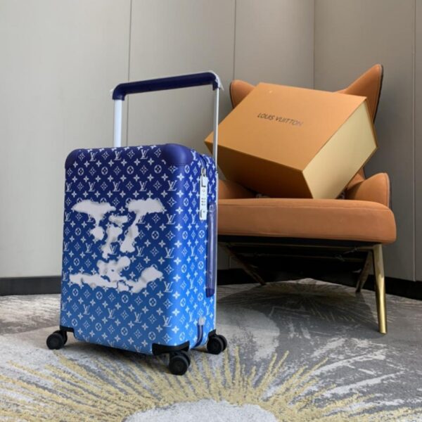 Valigia trolley/borsa da viaggio Louis Vuitton di alta qualità, in pelle con cambio colore, con serratura personalizzata, ruote universali da 20 pollici (0DSGO)