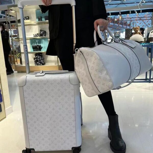 Valigia trolley/borsa da viaggio Louis Vuitton di alta qualità in pelle con cambio colore, con serratura personalizzata, ruota universale da 20 pollici (5QG6E)