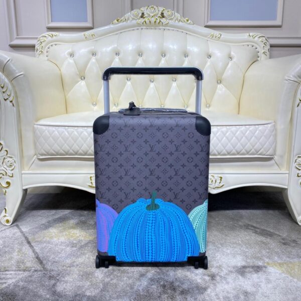 Valigia trolley/borsa da viaggio Louis Vuitton di alta qualità, in pelle con cambio colore, con serratura personalizzata, ruote universali da 20 pollici (7FH3O)