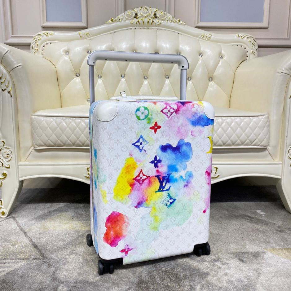 replica,repliche,fake,1:1,earrings,bracelet,ring,jewelry Valigia trolley/borsa da viaggio Louis Vuitton di alta qualità in pelle con cambio colore, con serratura personalizzata, ruota universale da 20 pollici (G6LI9)