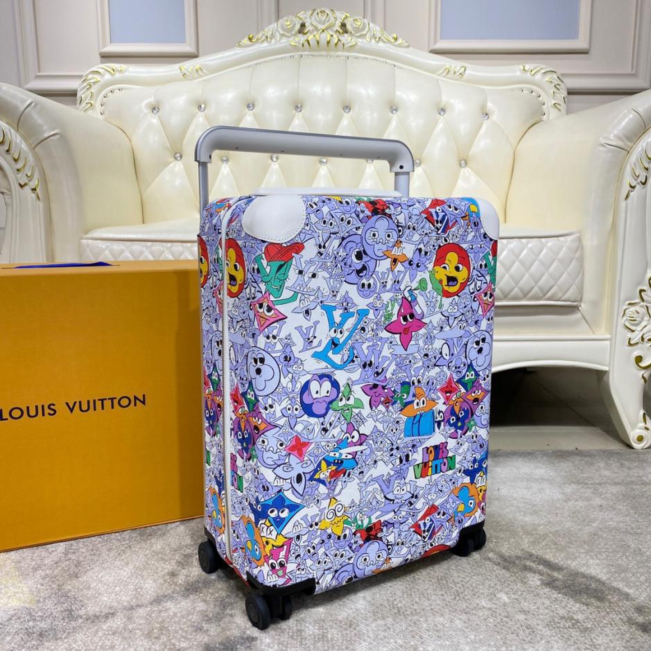 replica,repliche,fake,1:1,earrings,bracelet,ring,jewelry Valigia trolley/borsa da viaggio Louis Vuitton di alta qualità, in pelle con cambio colore, con serratura personalizzata, ruote universali da 20 pollici (YGOMU)