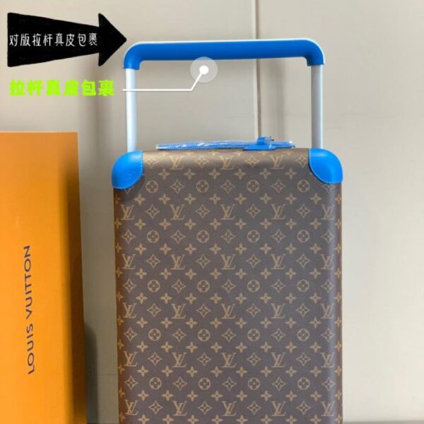 replica,repliche,fake,1:1,earrings,bracelet,ring,jewelry Louis Vuitton [versione di alta gamma da 55 cm in vera pelle] Valigia trolley a quattro ruote HORIZON/borsa da viaggio da 20 pollici (PPTA1)