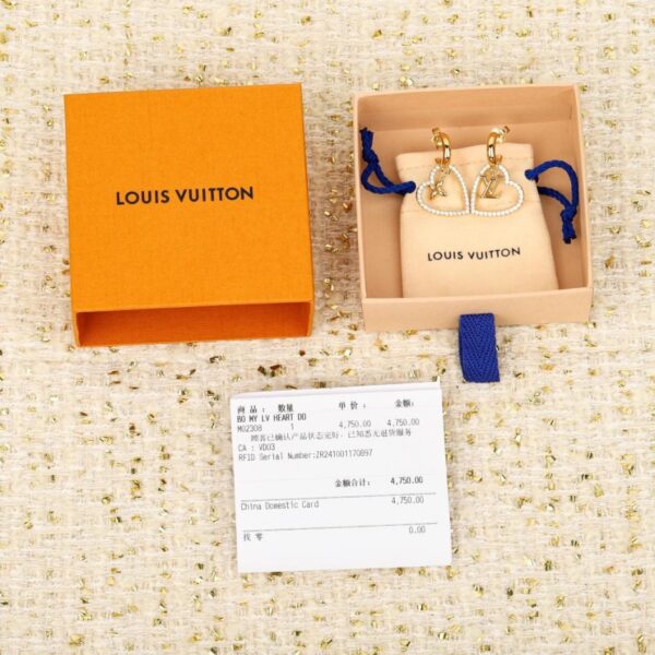 replica,repliche,fake,1:1,earrings,bracelet,ring,jewelry Orecchini a cuore LV (28K1X)